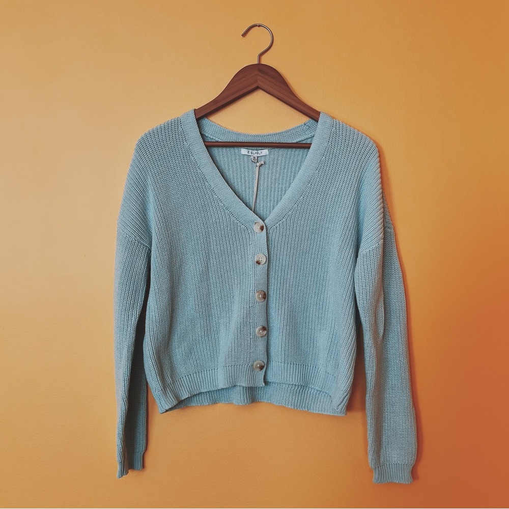 NWT Light Blue Billabong Cardigan